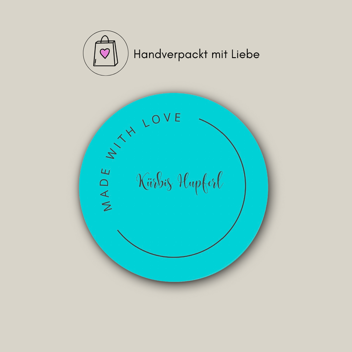 Produktaufkleber von Professor Keks für Kürbis Hupferl