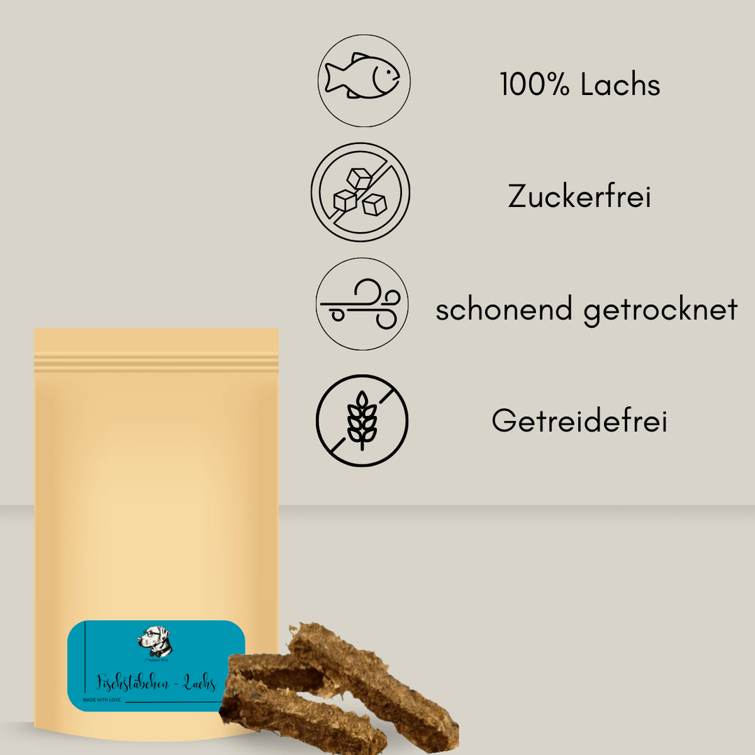 Fischstäbchen für Hunde - 100% Lachs