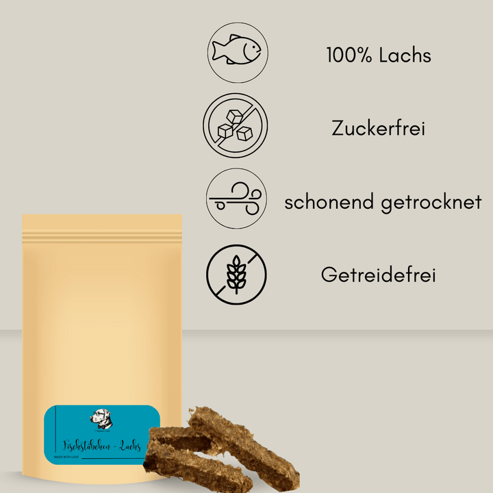 Fischstäbchen für Hunde - 100% Lachs