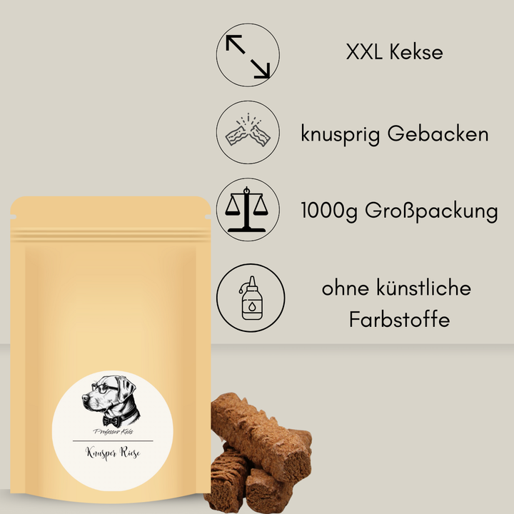 Produktverpackung aus Papier für XXL Kekse für Hunde